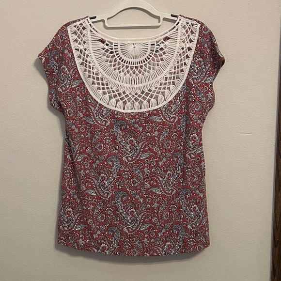 CATO Women’s Blouse, NEVER WORN, Open Lace Back, Size Small - Picture 2 of 7